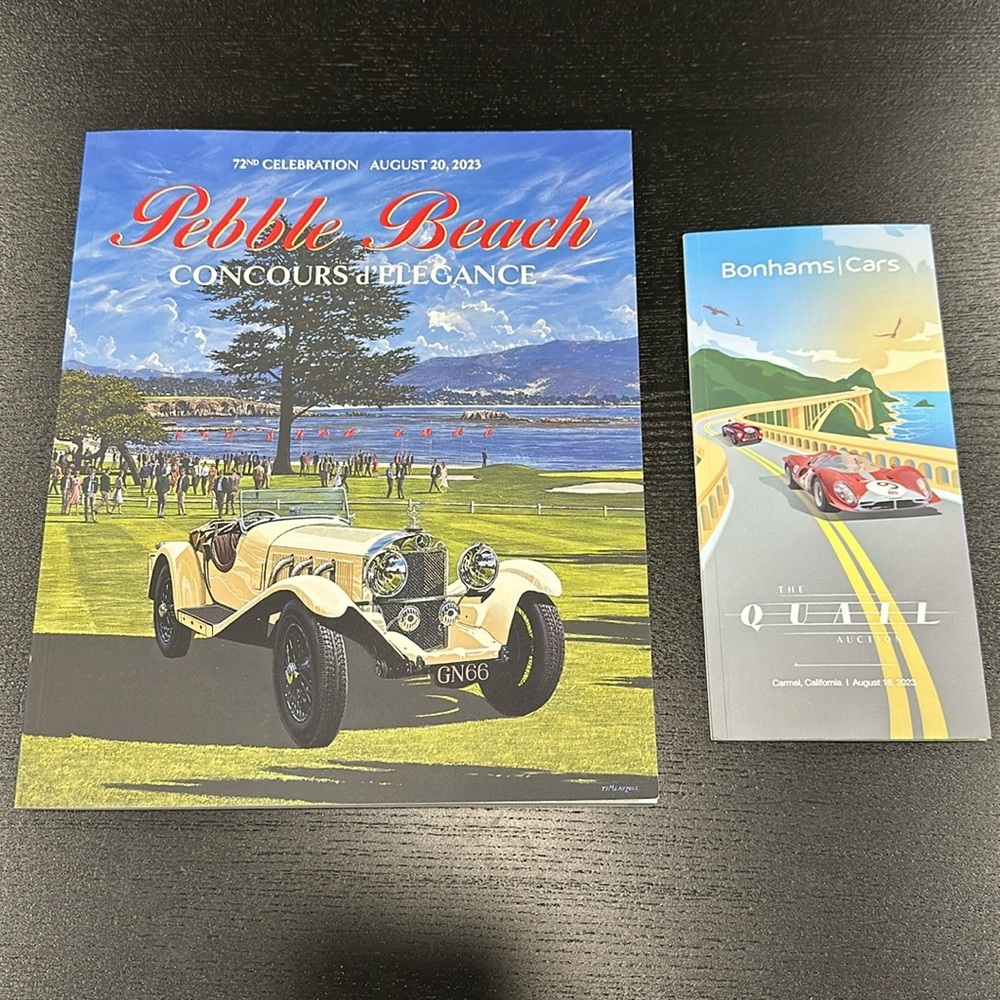 Pebble Beach Concorso Show Book and Bonhams Auctions at Quail 2023 Catalog